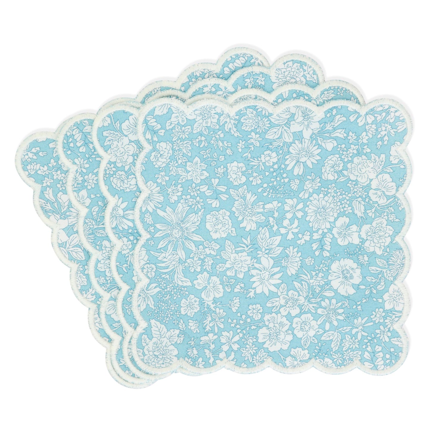 Liberty London Lasenby Scalloped Cocktail Napkins (set of 4)