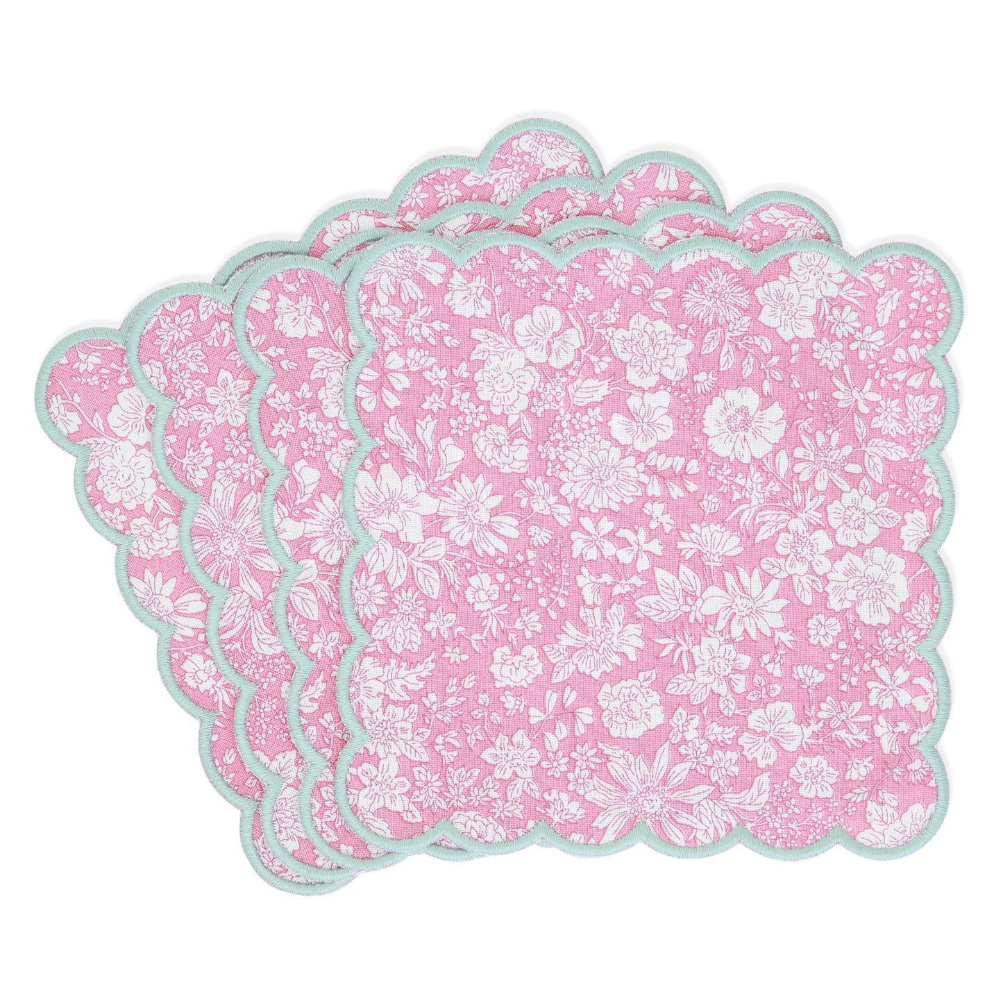 Liberty London Lasenby Scalloped Cocktail Napkins (set of 4)