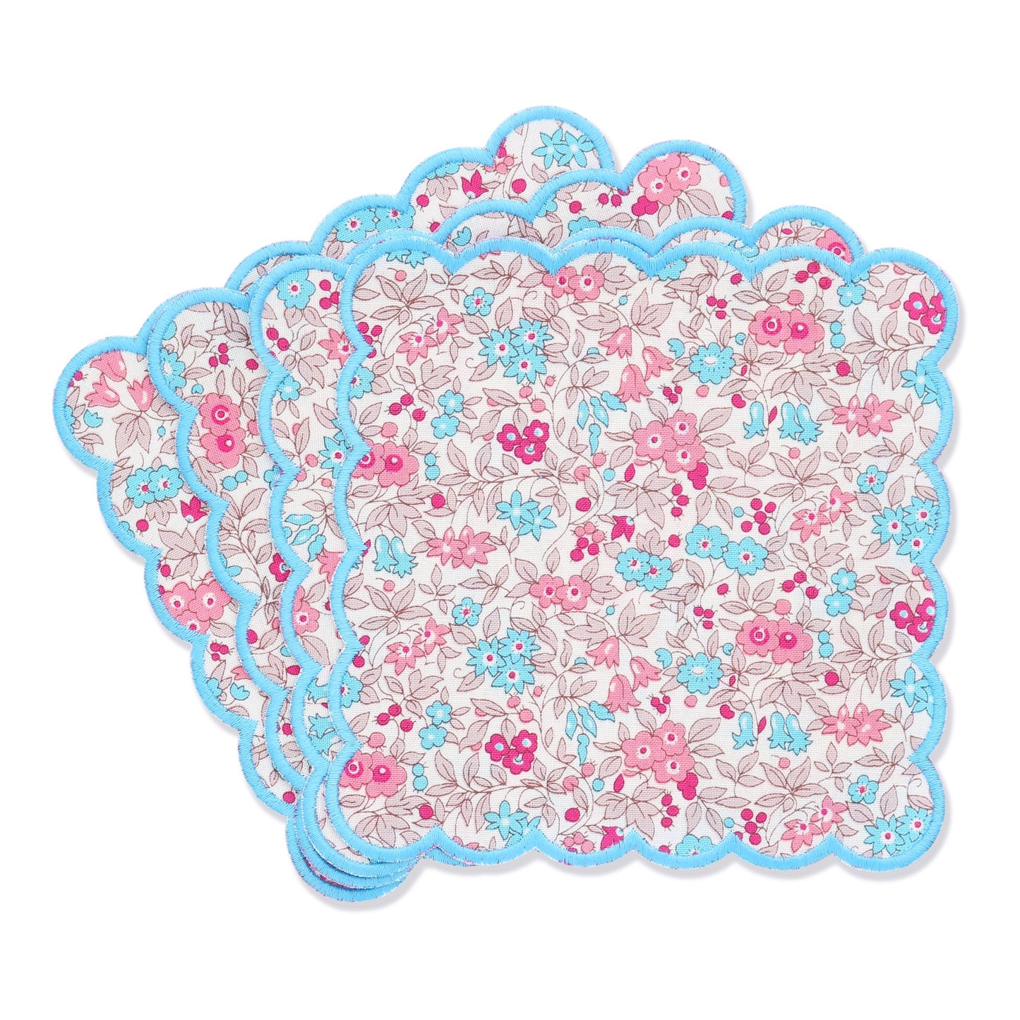 Liberty London Lasenby Scalloped Cocktail Napkins (set of 4)