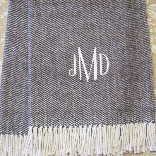 Chocolate Celine Cotton Throw