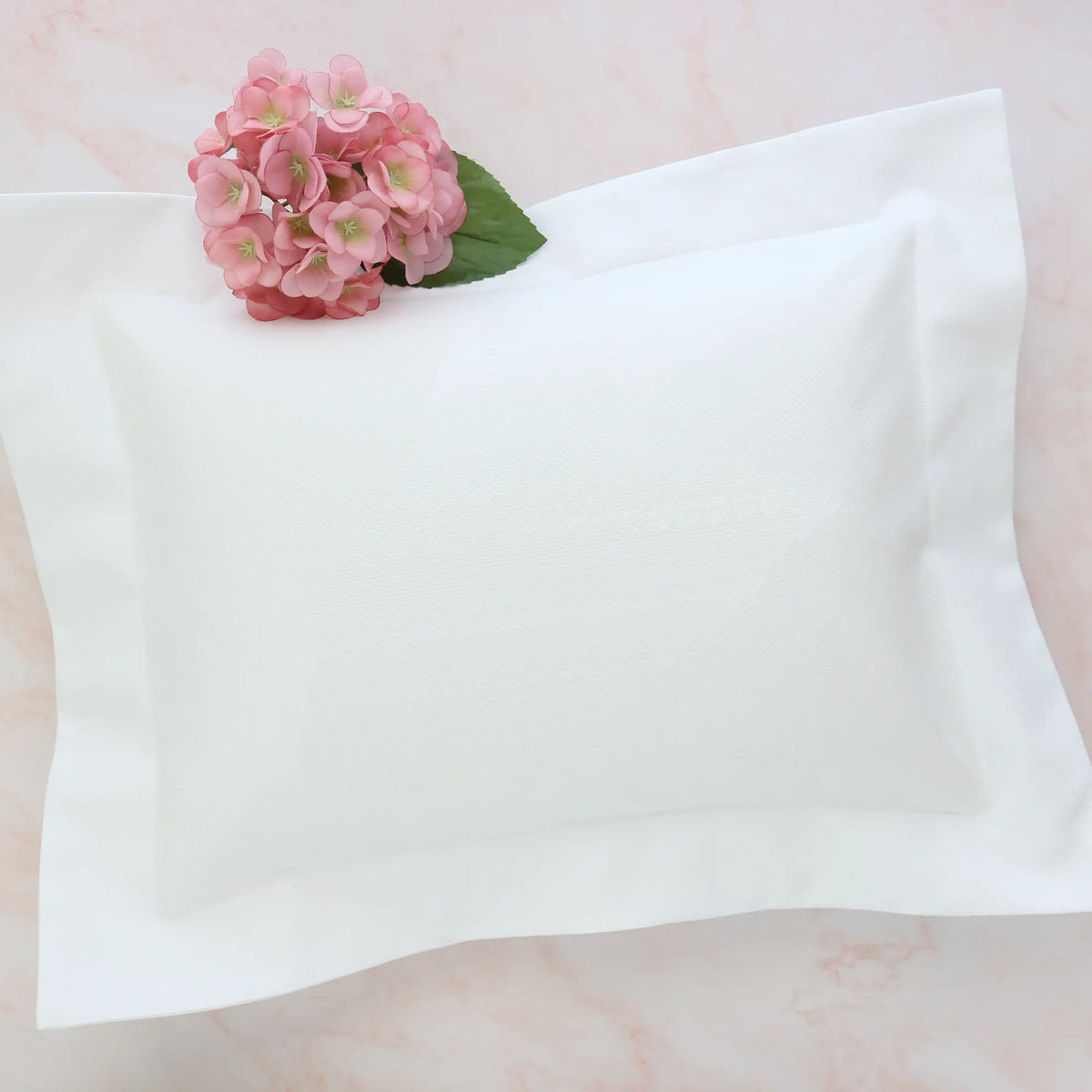 Casey White Pique Baby Pillow