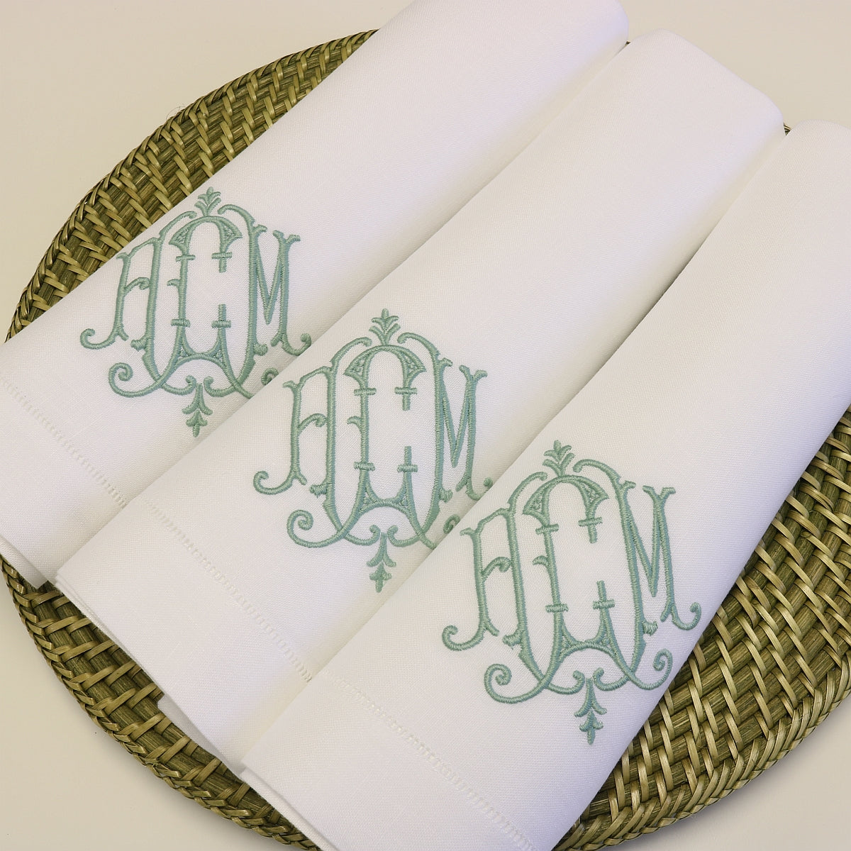 White Classico Hemstitched Dinner Napkins (set of 4)