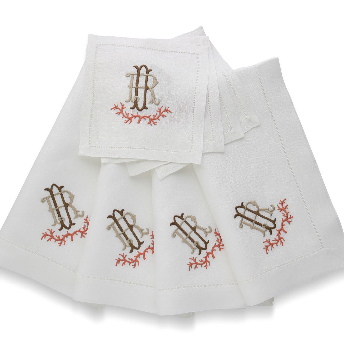 White Classico Hemstitched Dinner Napkins (set of 4)