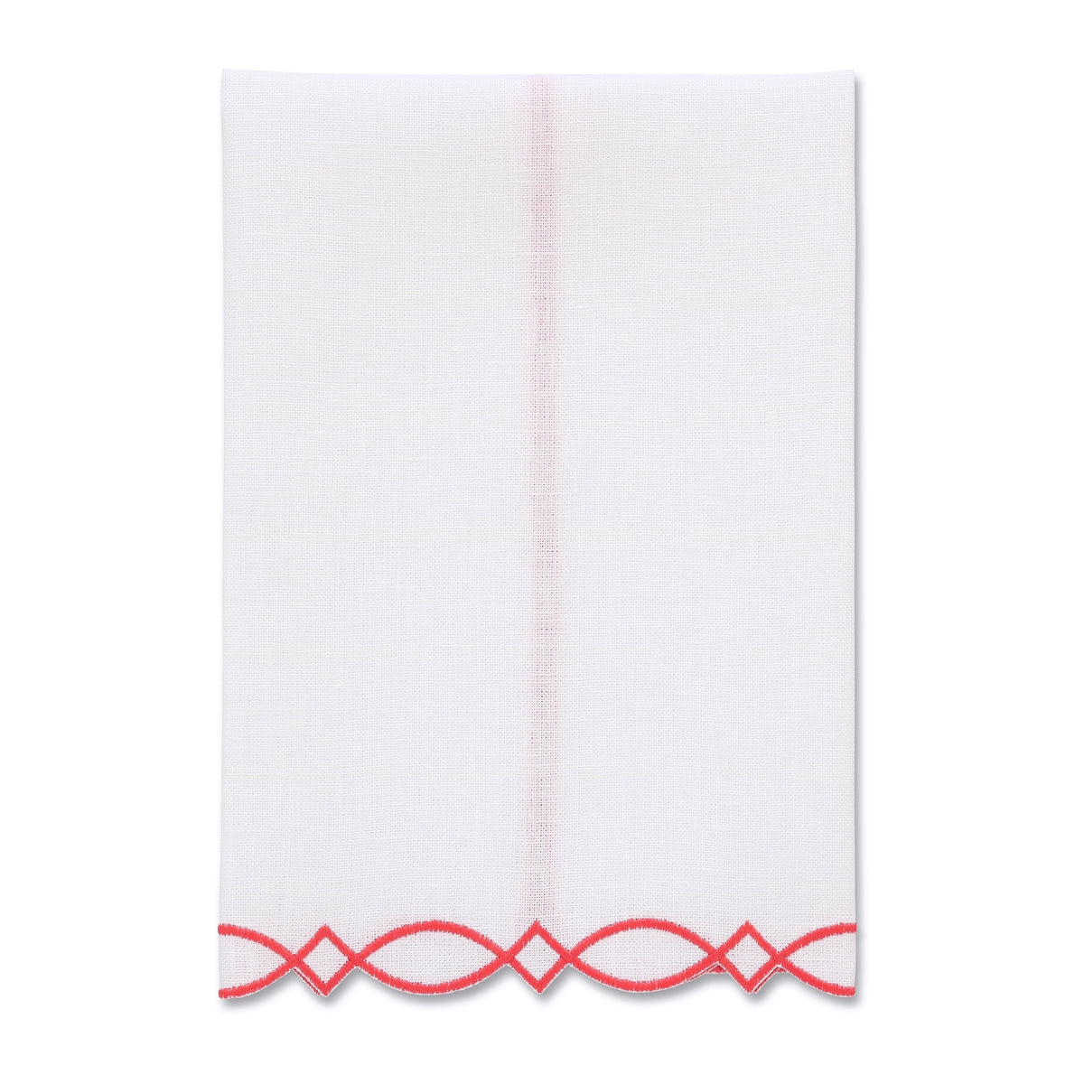 Donna White Linen Guest Towel (each)