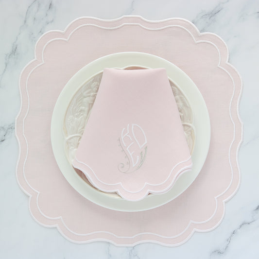 Rosa Genoa linen napkins and placemats (each)