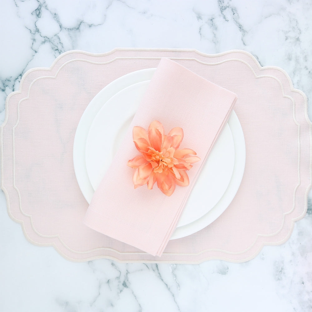 Rosa Genoa linen napkins and placemats (each)