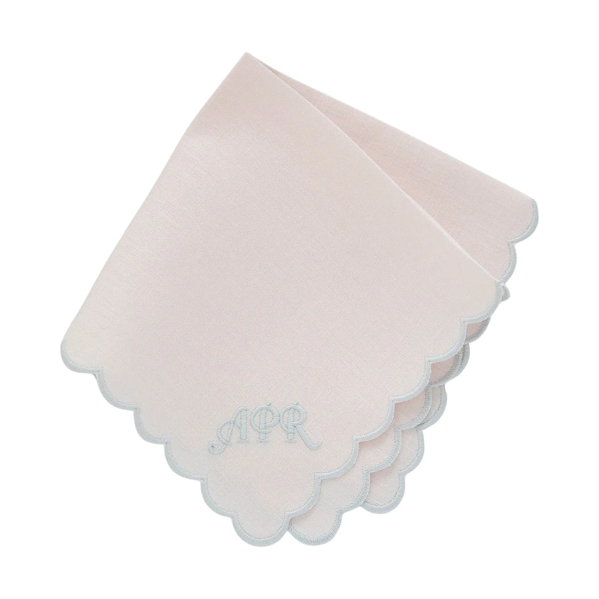 Italian Linen Scalloped Handkerchief (each)