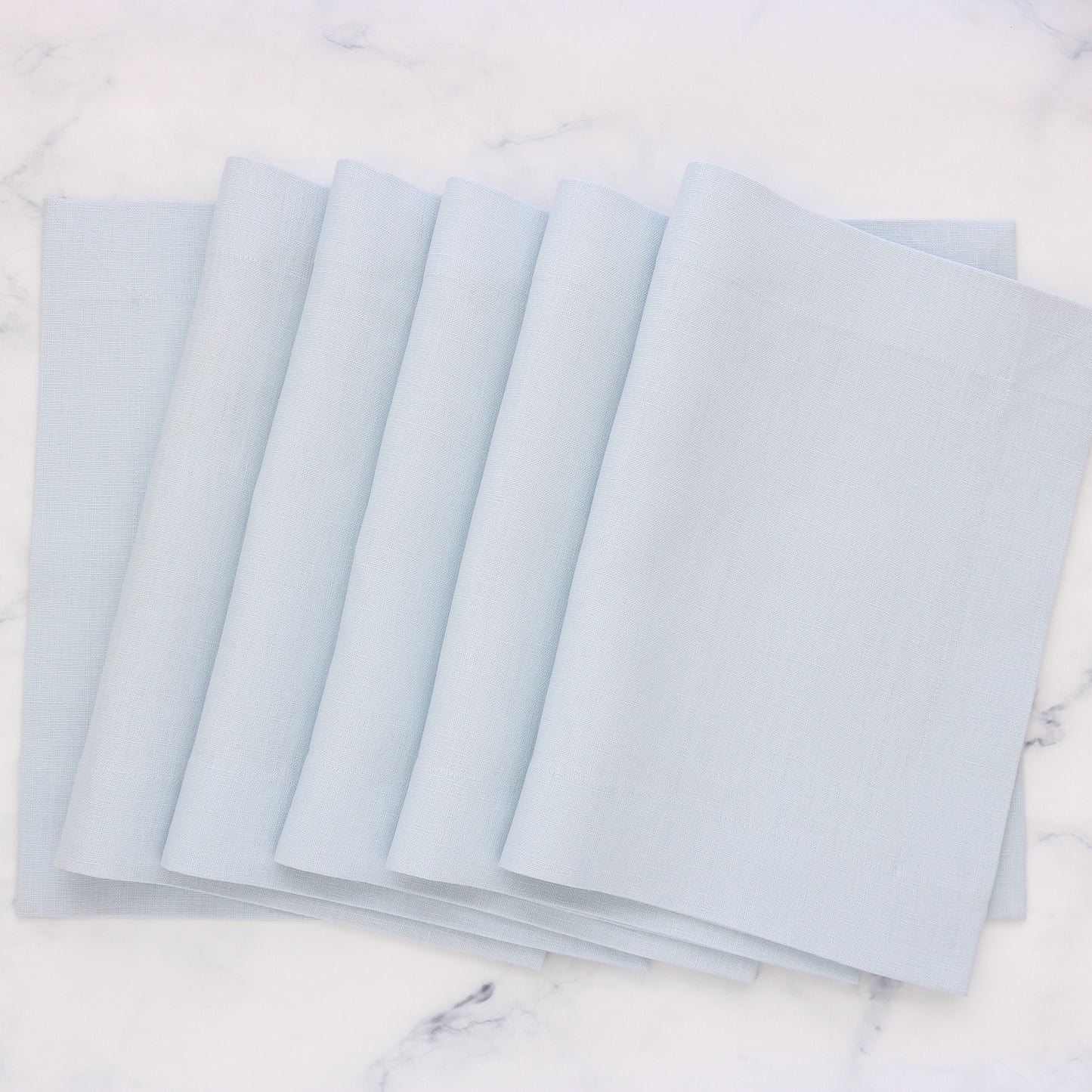 Ice Blue Linen Placemats (set of 6)