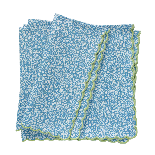 Verona Bloomsburry Silhouette Liberty London Scalloped Dinner Napkins (each)
