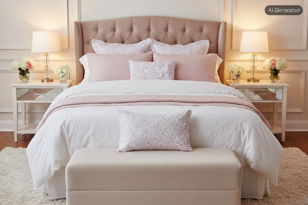 Lindy Silhouette A Violet Liberty London Casey Boudoir Sham