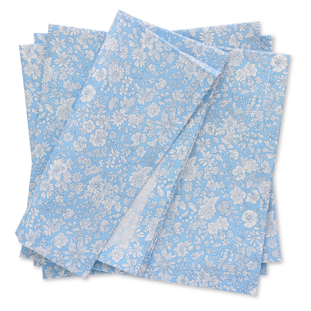 Set of 4 Liberty London Emily Belle Blue Sky dinner napkin by Cora's Linen