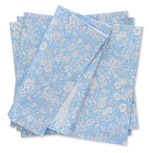 Set of 4 Liberty London Emily Belle Blue Sky dinner napkin by Cora's Linen