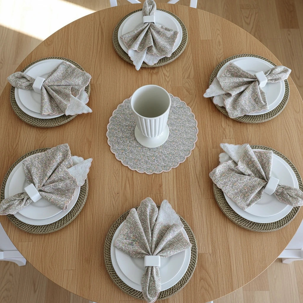 Verona Forget-Me-Not Liberty London Scalloped Napkins (each)