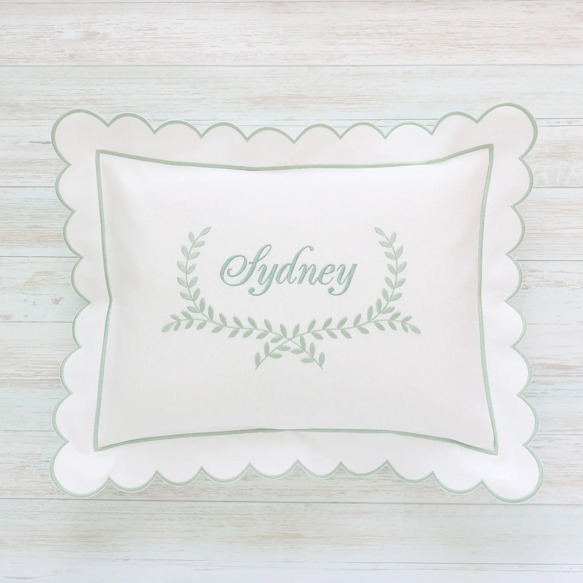 Morgan Scalloped Pique Boudoir Sham