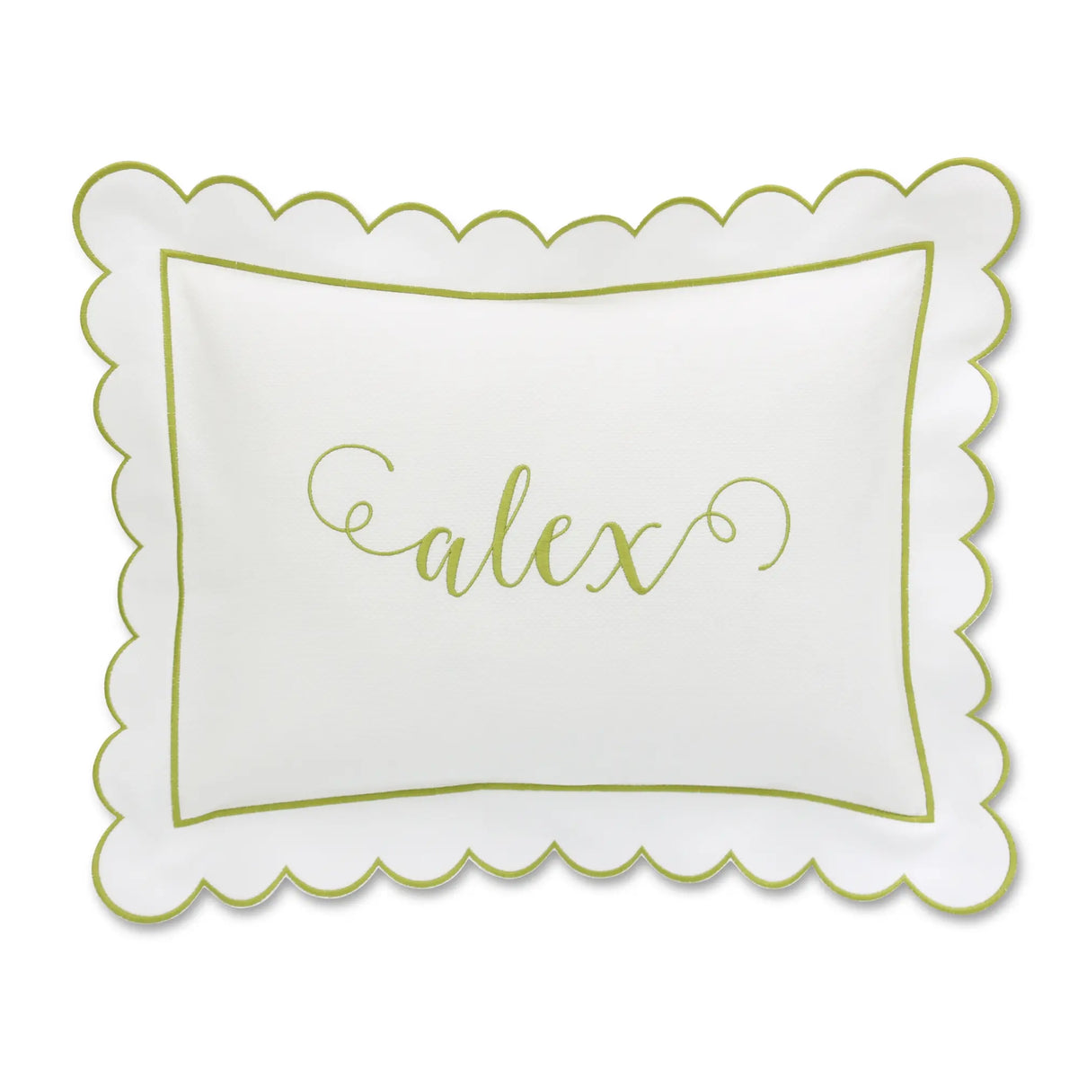 Morgan Scalloped Pique Boudoir Sham