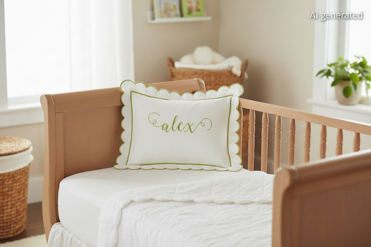 Morgan Scalloped Pique Boudoir Sham