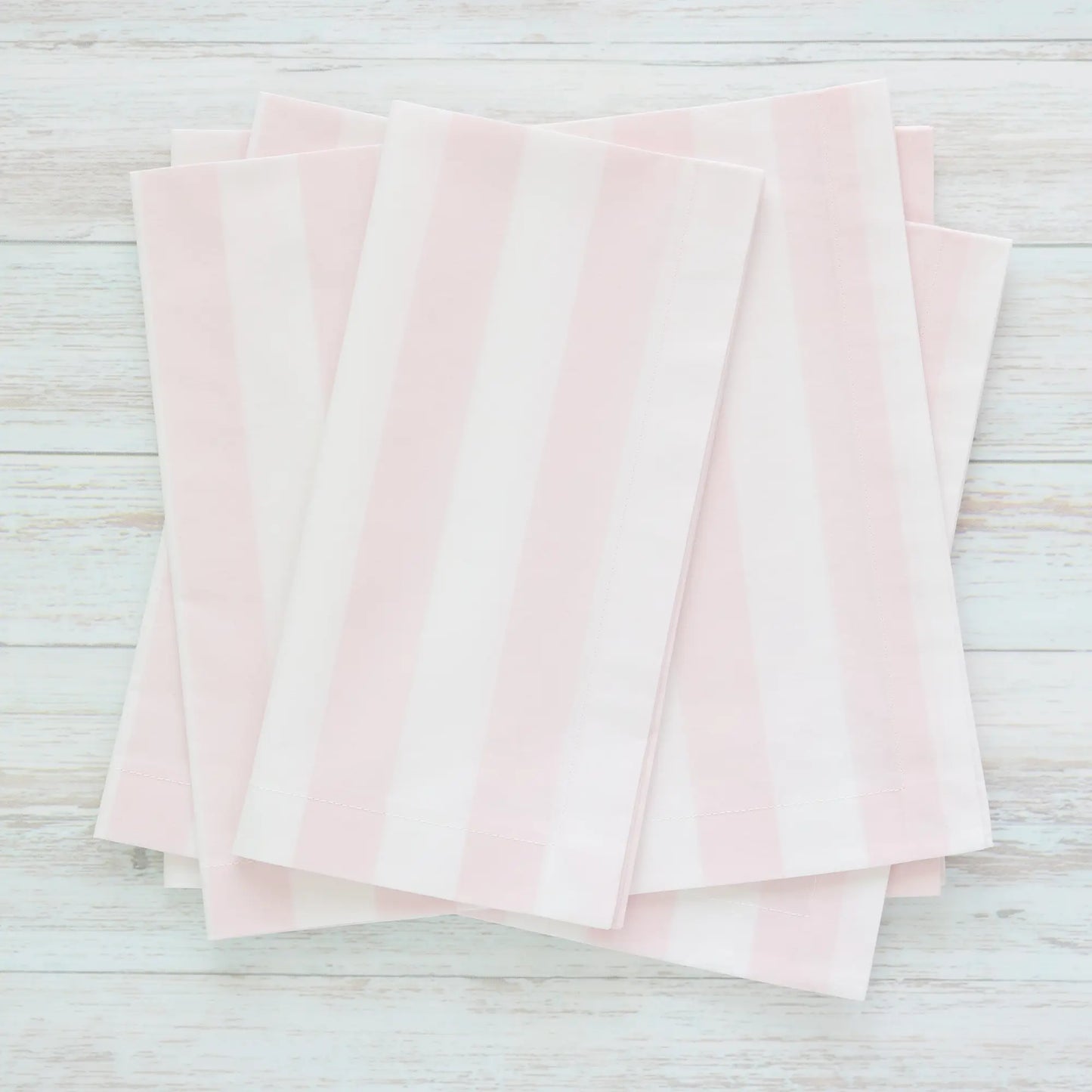 Pink Cabana Stripes Cotton Dinner Napkins (each)