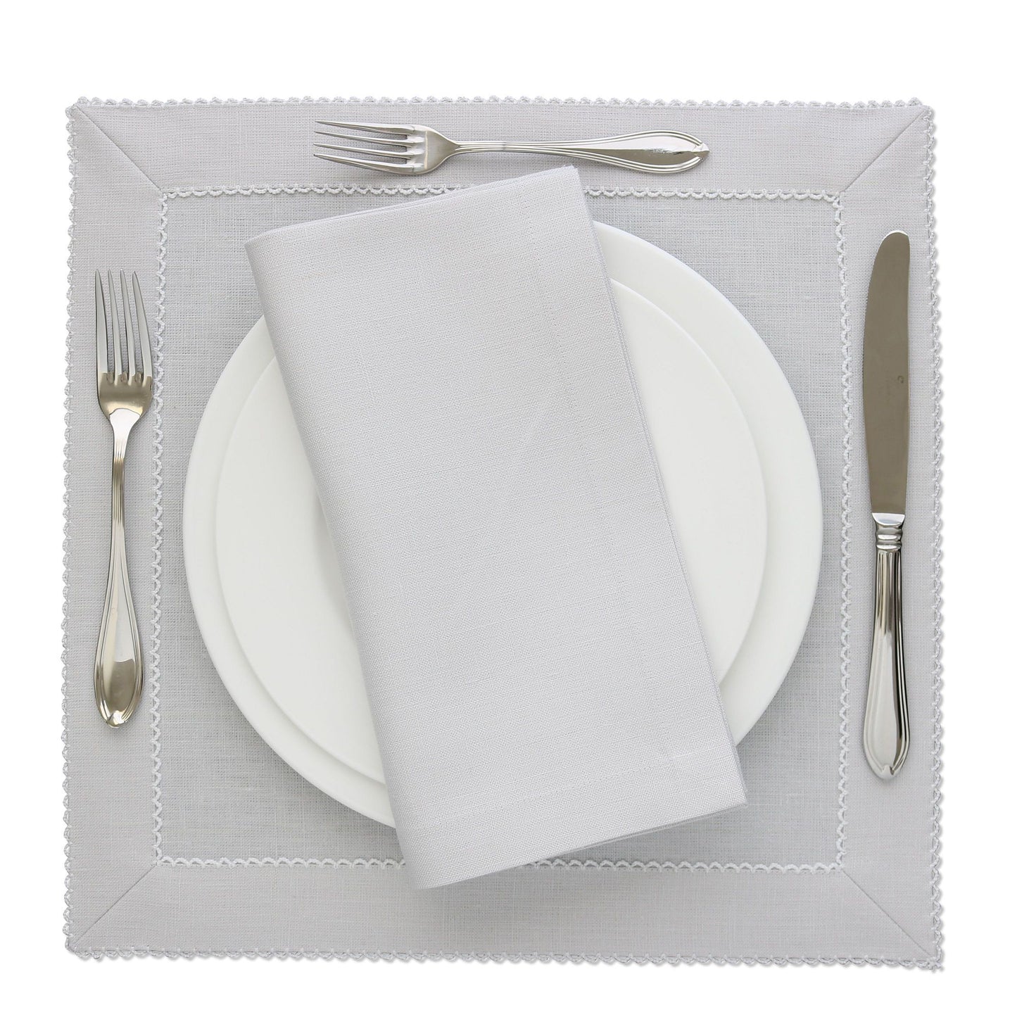 Quartz Grey Linen Dinner Napkins (each)