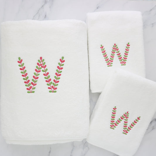 Sarma White Terry Bath Towels