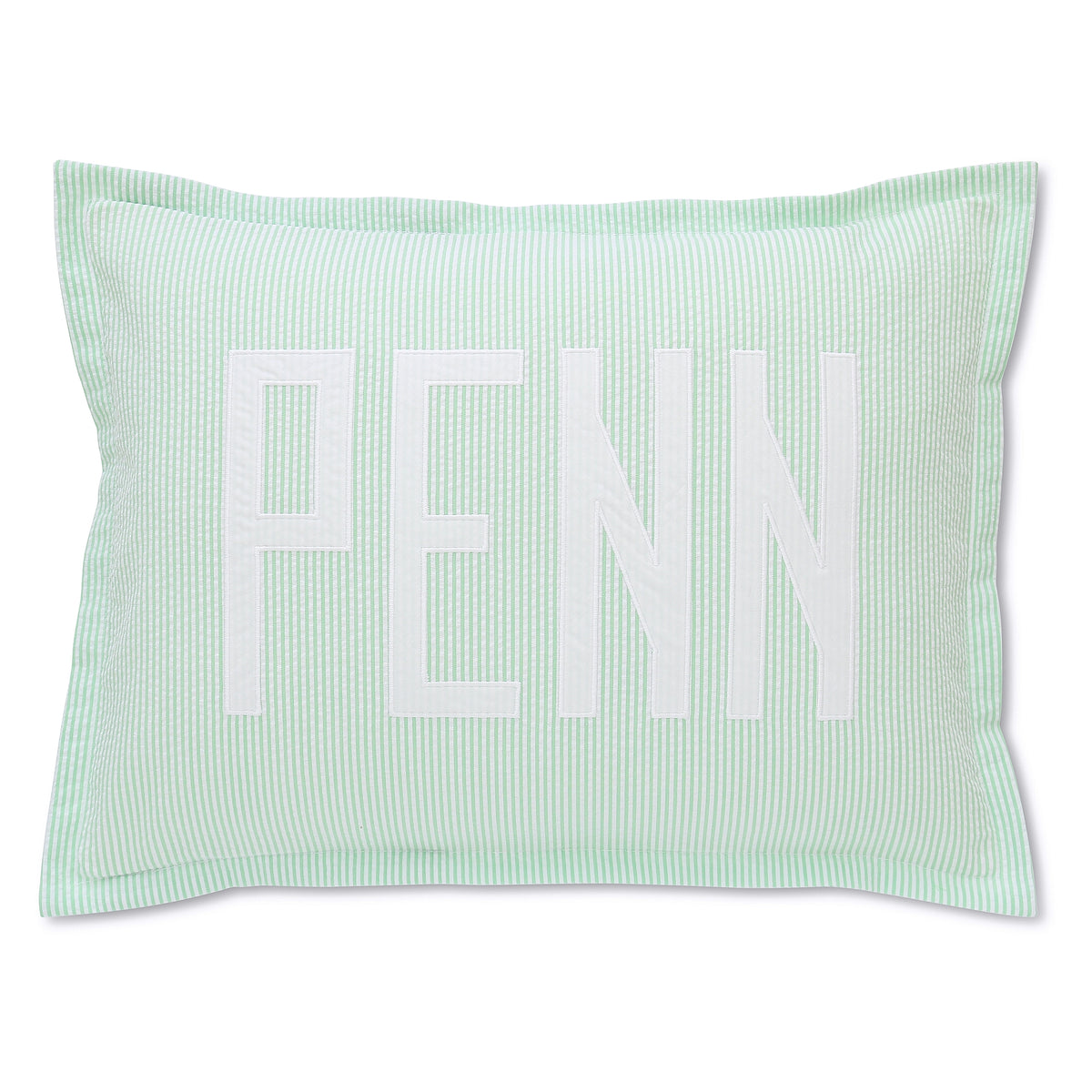 Seersucker "Casey" boudoir sham, baby pillow