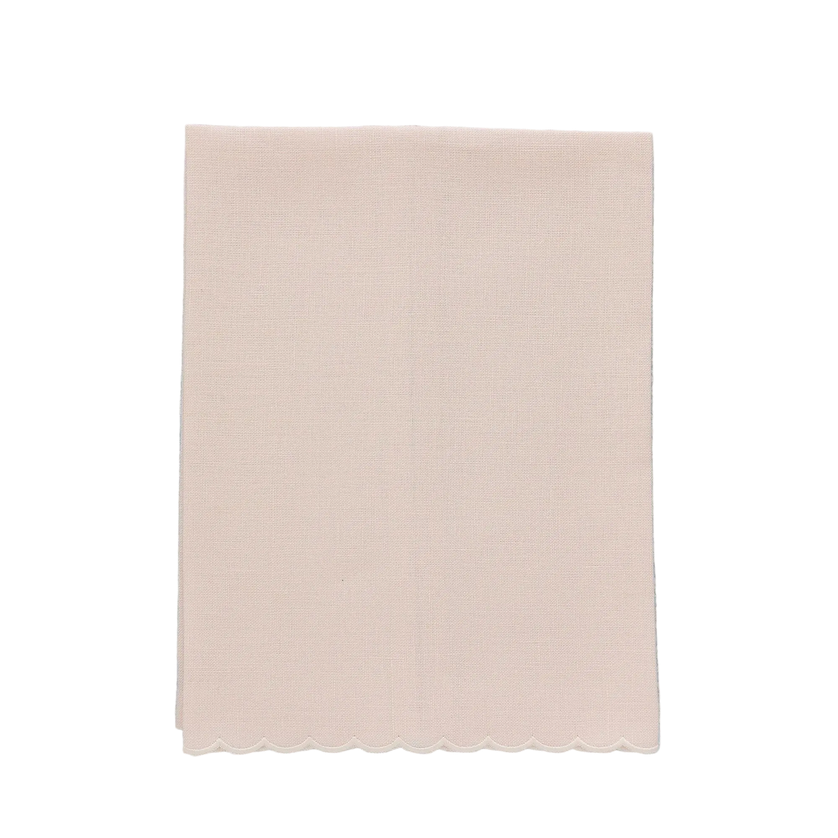Verona Scalloped Linen Guest Towel