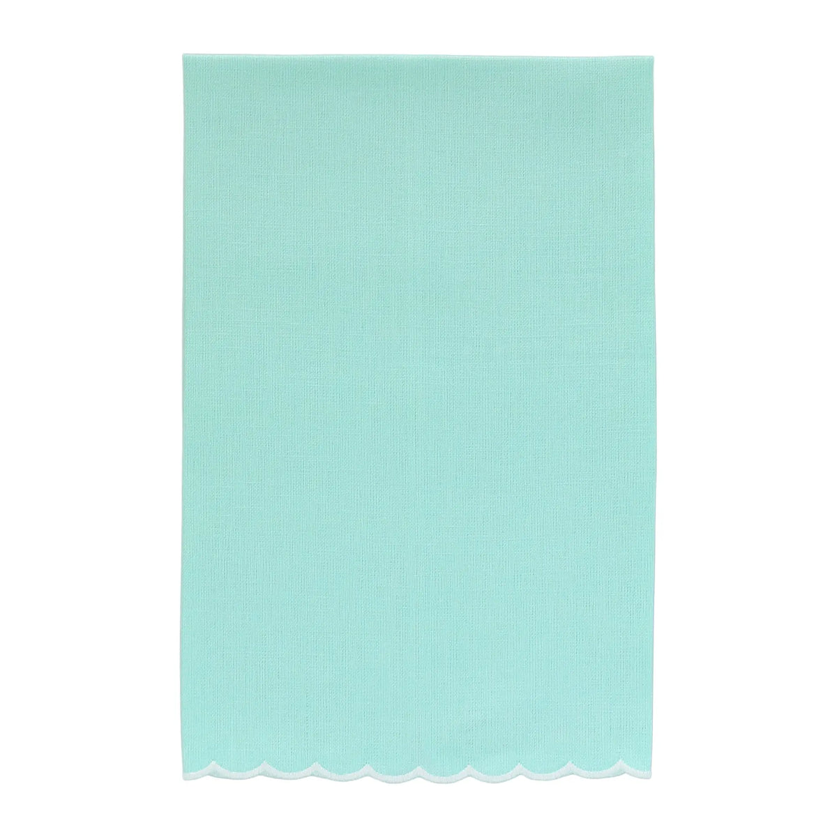 Verona Scalloped Linen Guest Towel