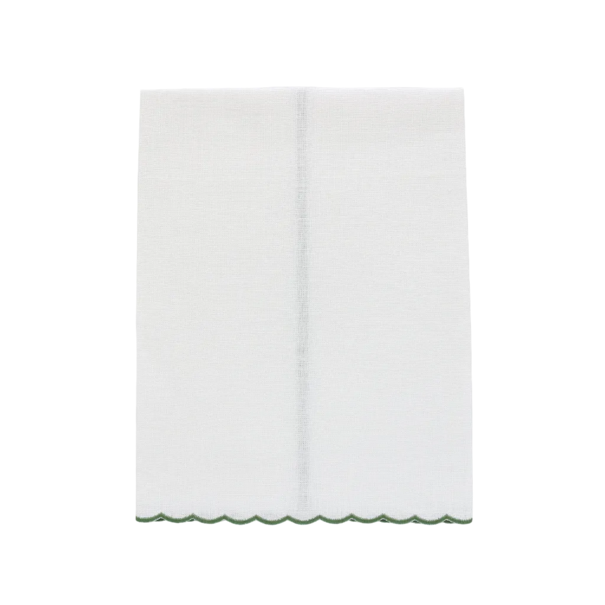 Verona Scalloped Linen Guest Towel