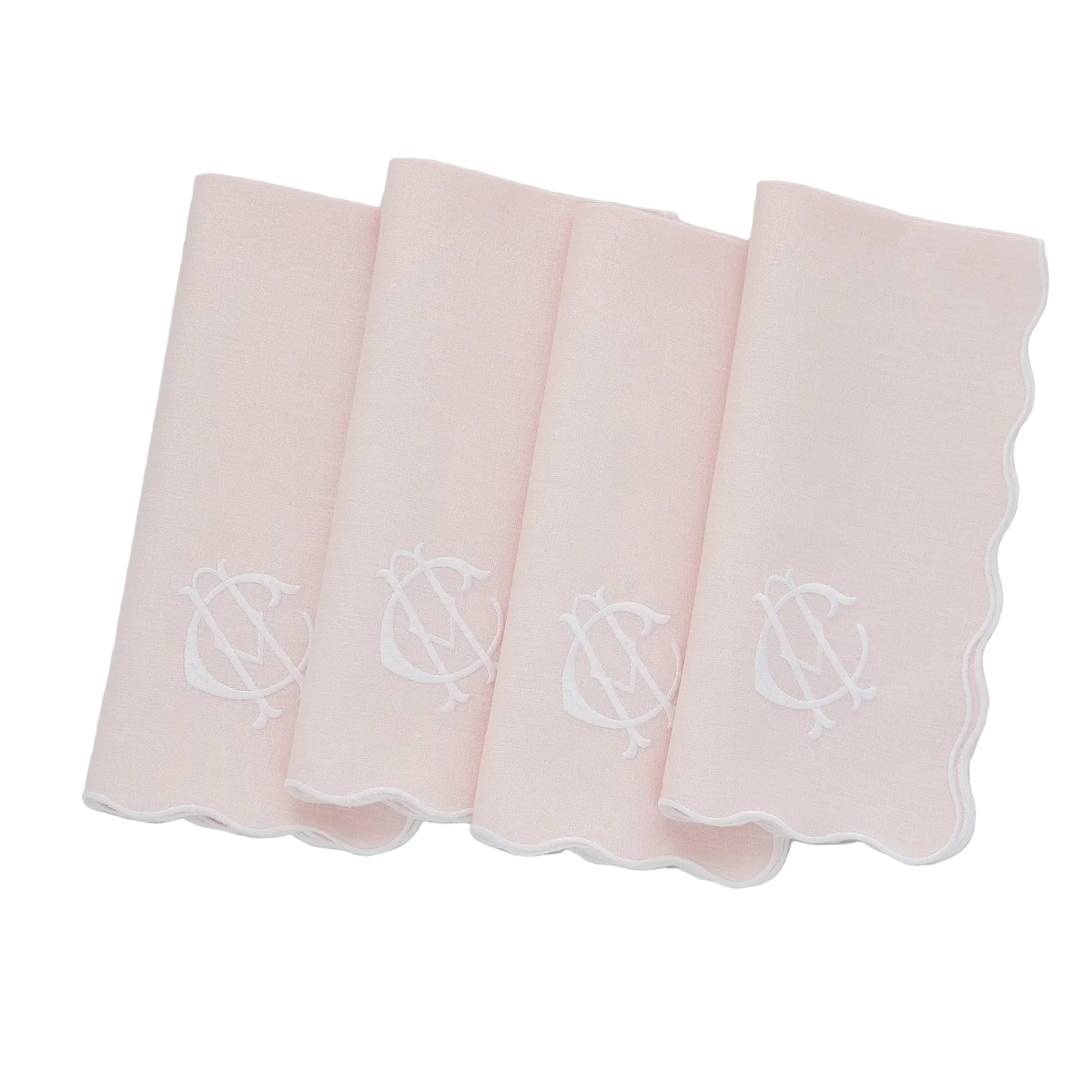 Linen "Wave" border dinner Napkins (each)
