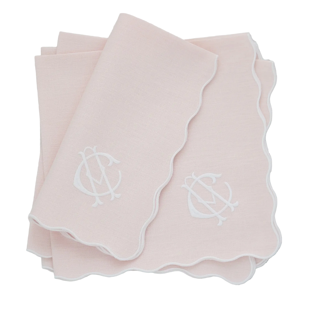 Linen "Wave" border dinner Napkins (each)
