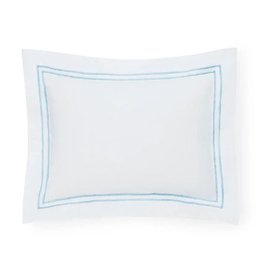 Giraffe Baby Boudoir Sham, White Percale Cotton, Grande Hotel