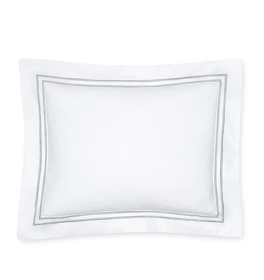 Giraffe Baby Boudoir Sham, White Percale Cotton, Grande Hotel