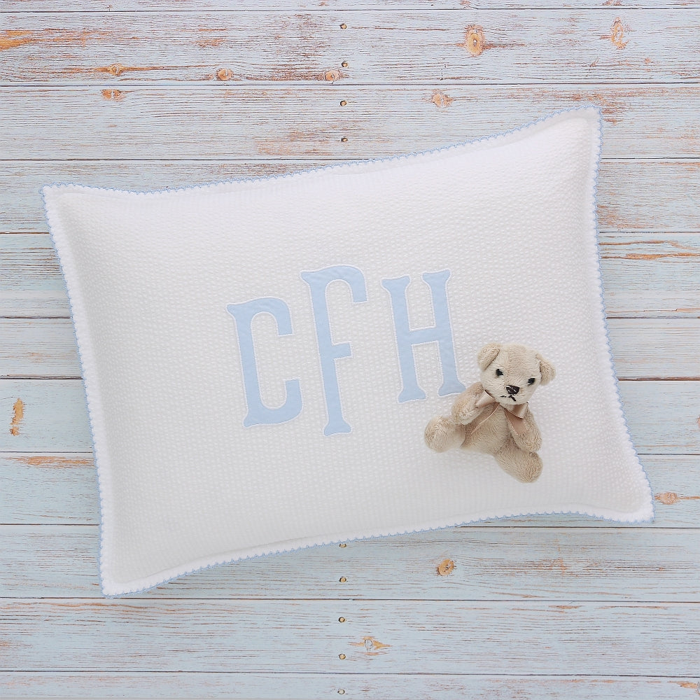 Elias Seersucker Baby Pillow