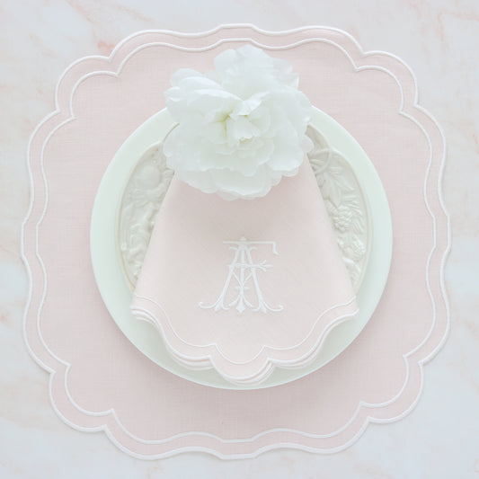 Rosa Genoa Italian Linen Dinner Napkins and Placemats (each)