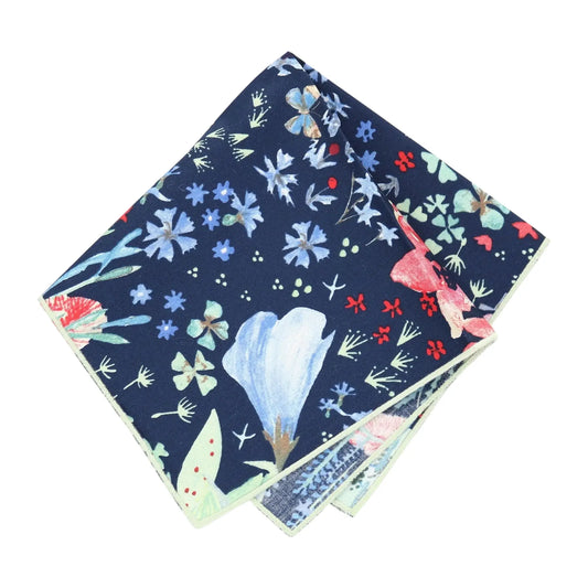 Swiss Sateen Floral Pocket Squares (each)