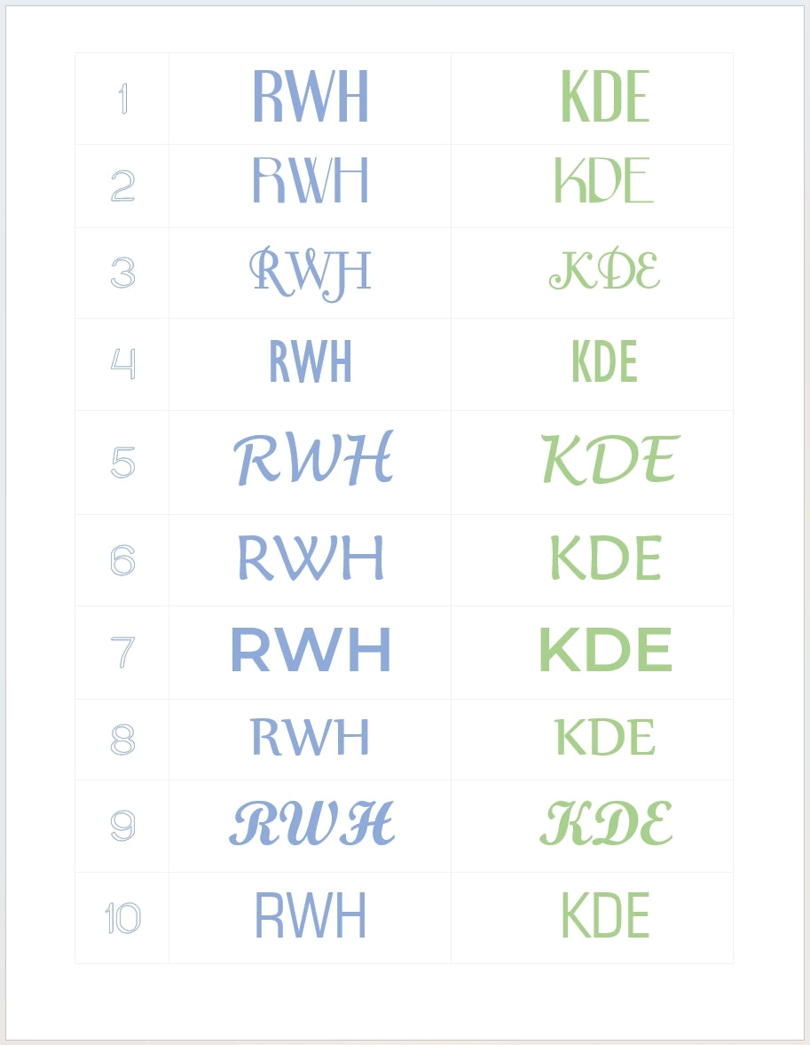 Straight Edge Embroidered Linen Handkerchief (each)