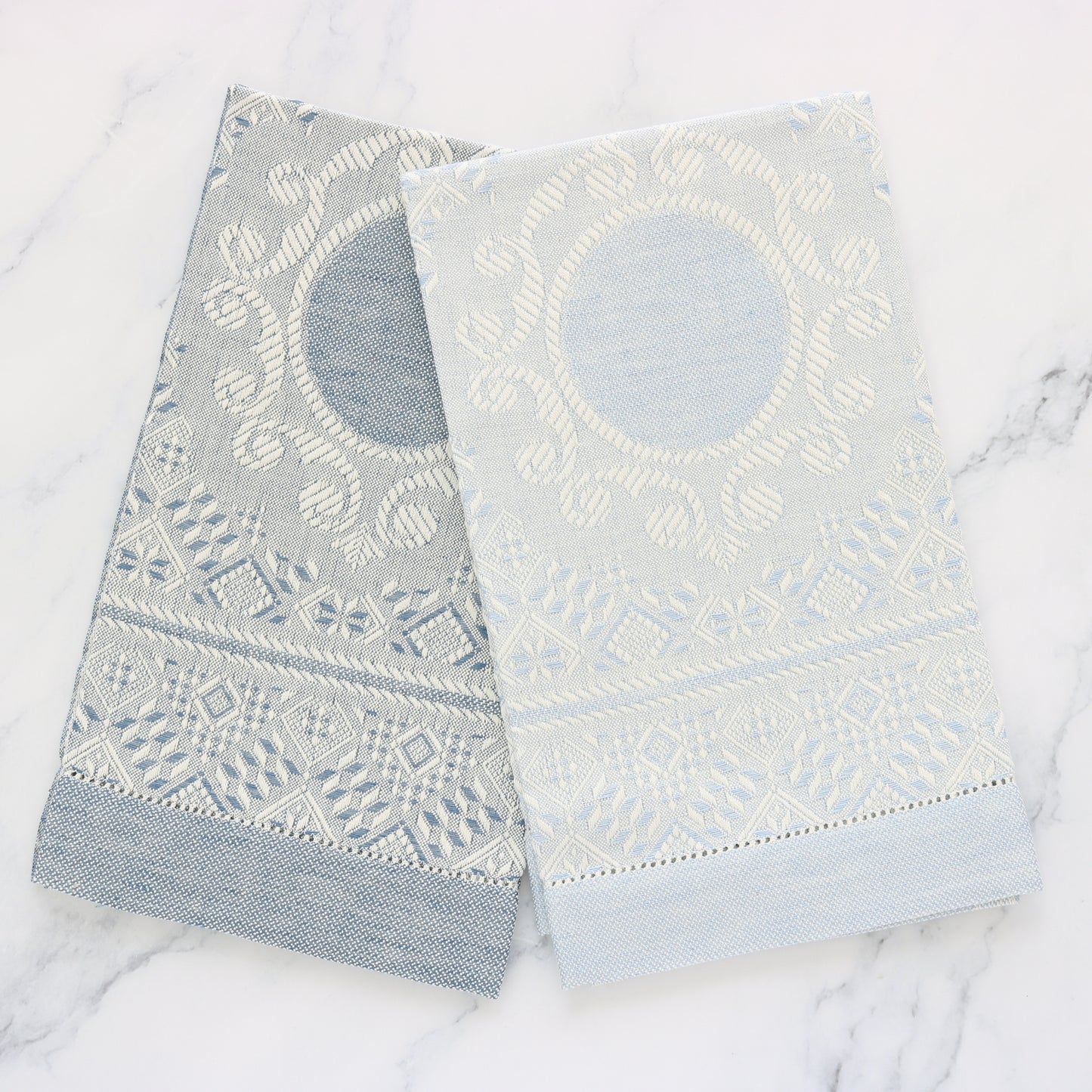 Sky Blue Medaglione Hand Towel (each)