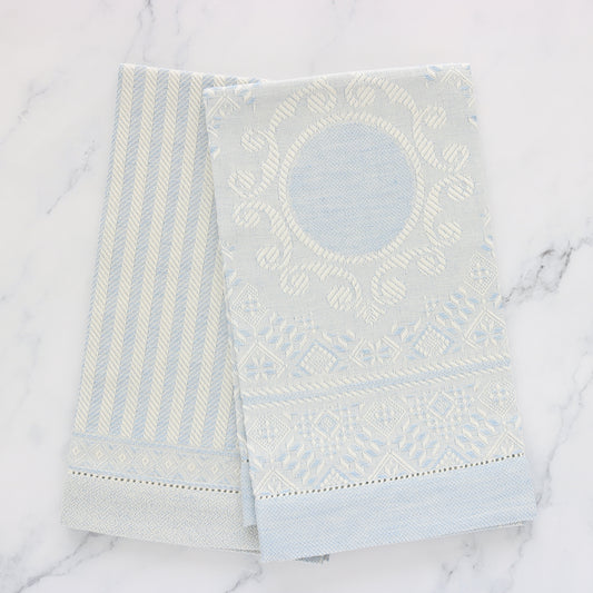 Light Blue Iris Piccolo Hand Towel (each)