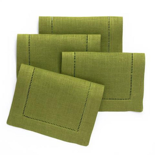 Avocado 6x9 Hemstitched Cocktail Napkins (set of 4)