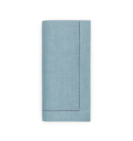 Hydrangea Hemstitched Linen Dinner Napkins (set of 4)