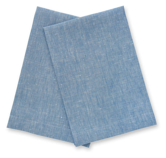 Chambray Blue Linen Guest Towel (each)