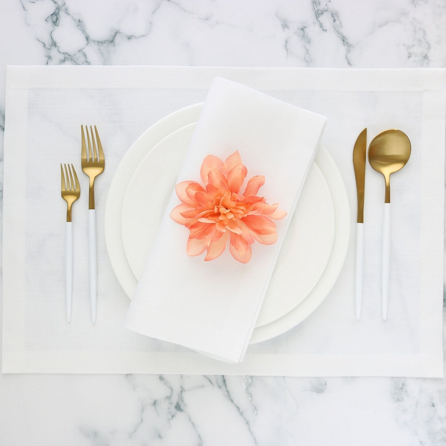 White Linen Dinner Napkins (each)
