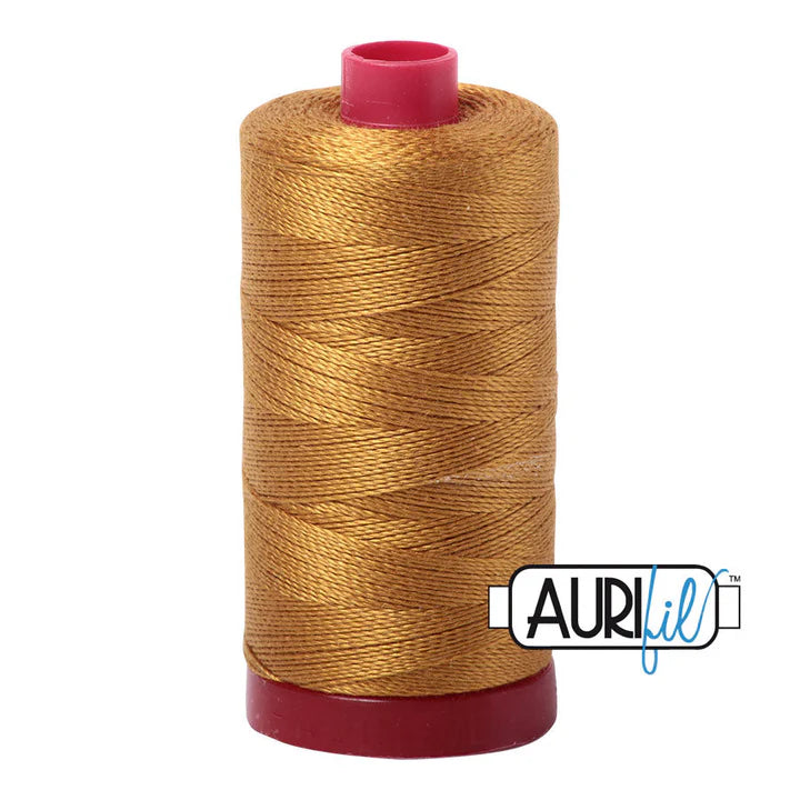 Aurifil Mako 12wt Cotton Quilting Thread 356 yds (each)