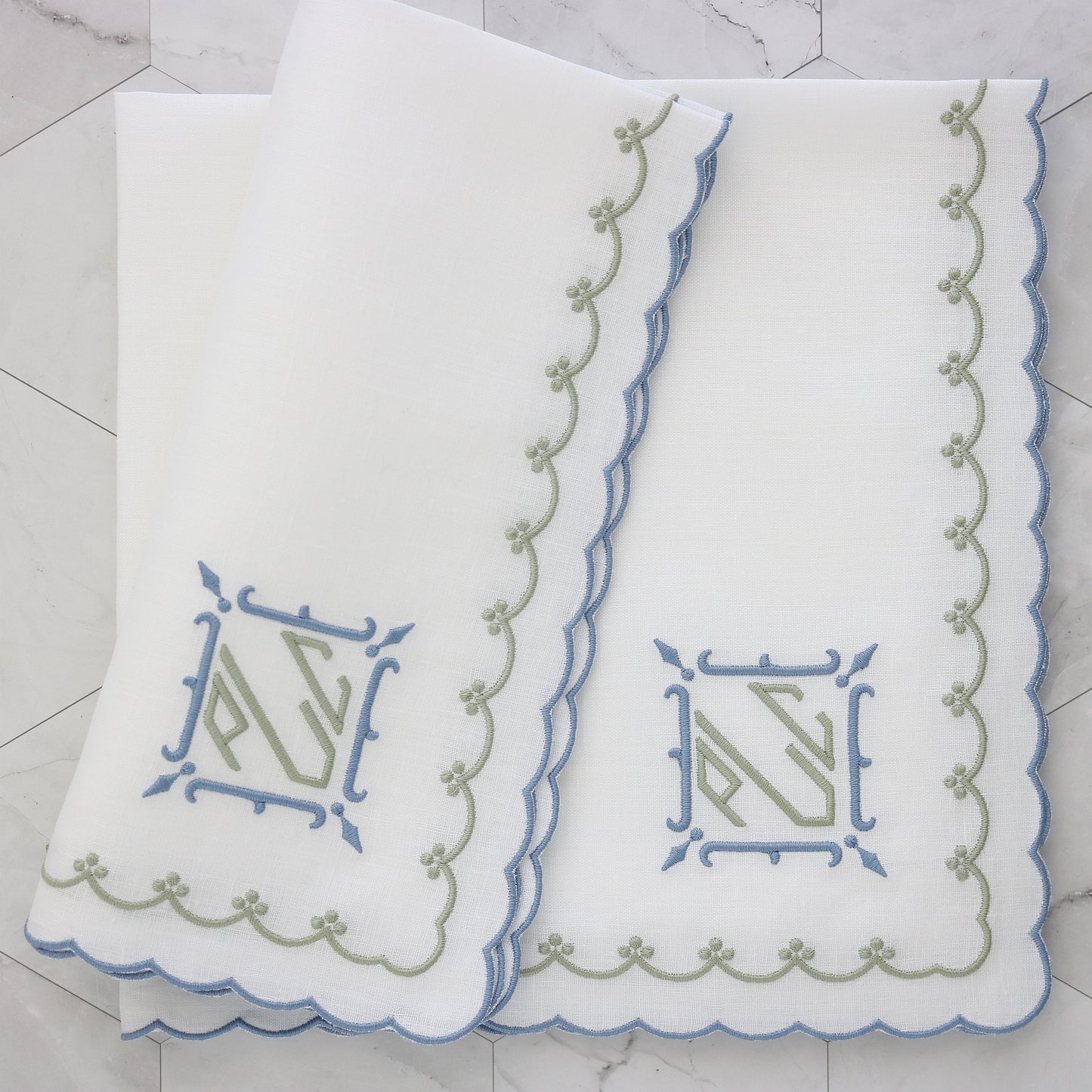 White Bergamo Napkins and Placemats (each)