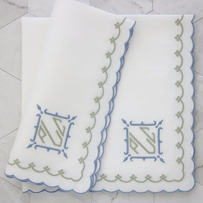 White Bergamo Napkins and Placemats (each)