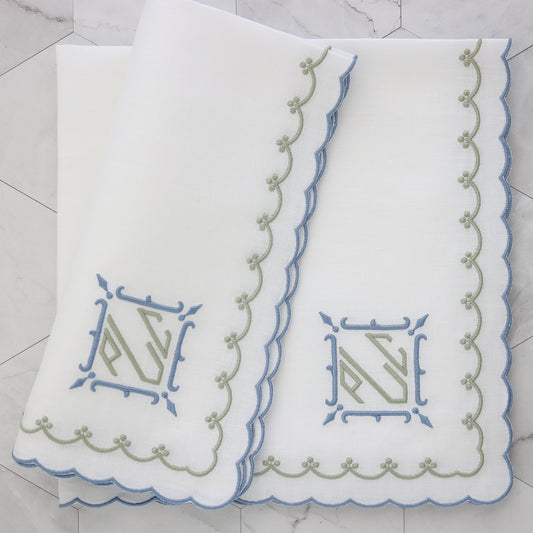 White Bergamo Napkins and Placemats (each)