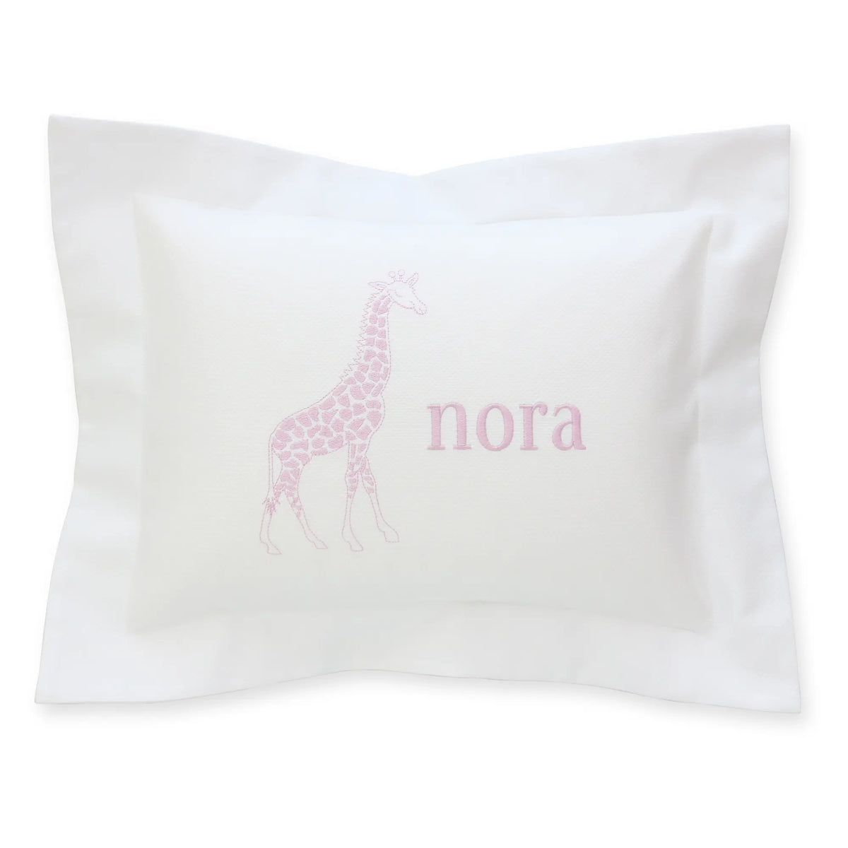 Casey White Pique Baby Pillow