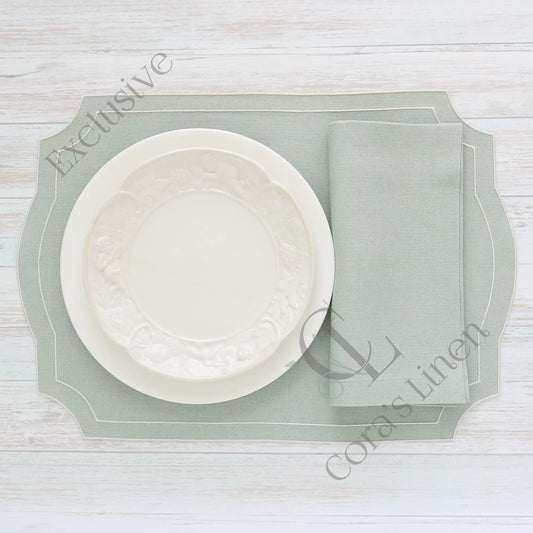 Derby linen dinner napkins and placemats (each)