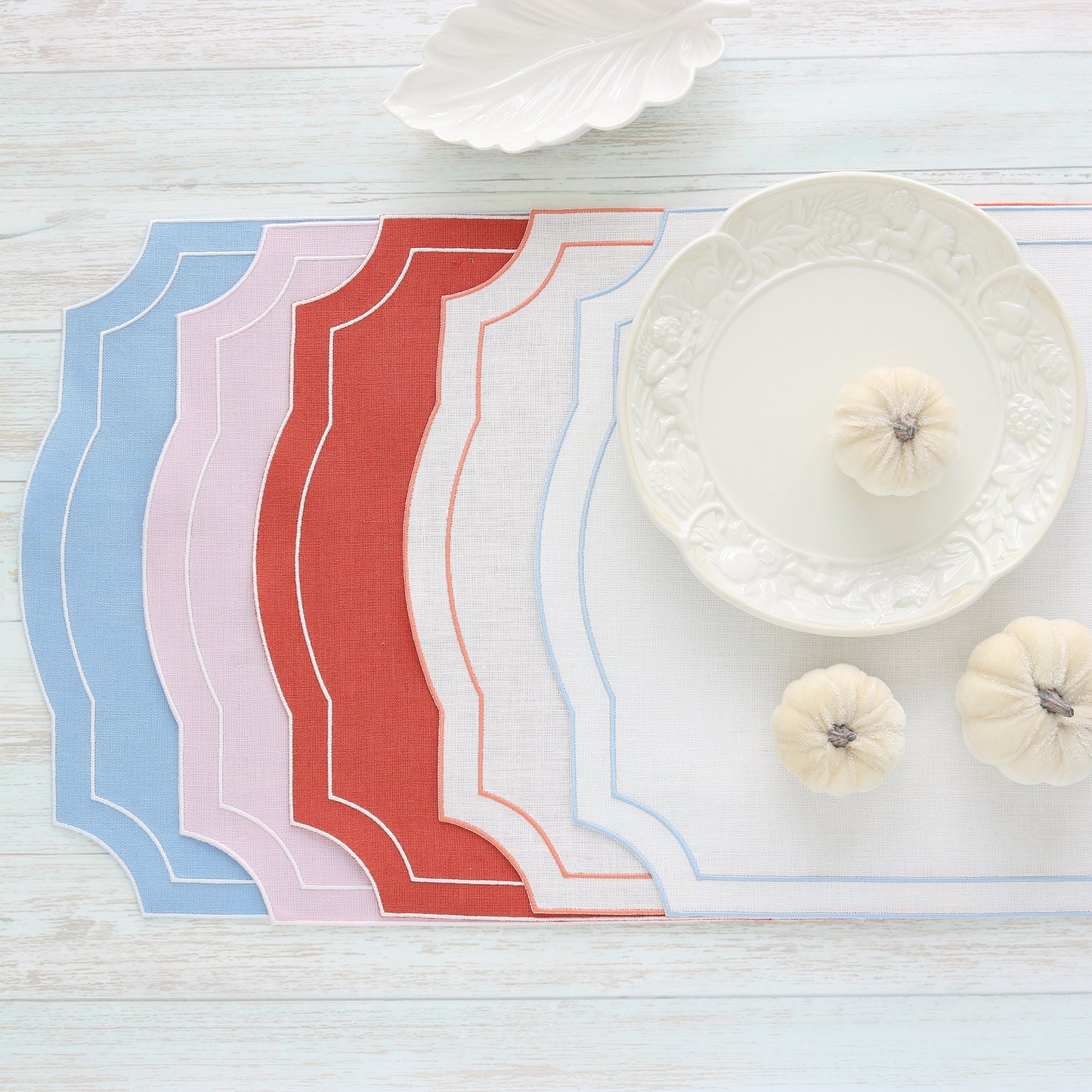 Made to order Derby linen dinner napkins and placemats (each)