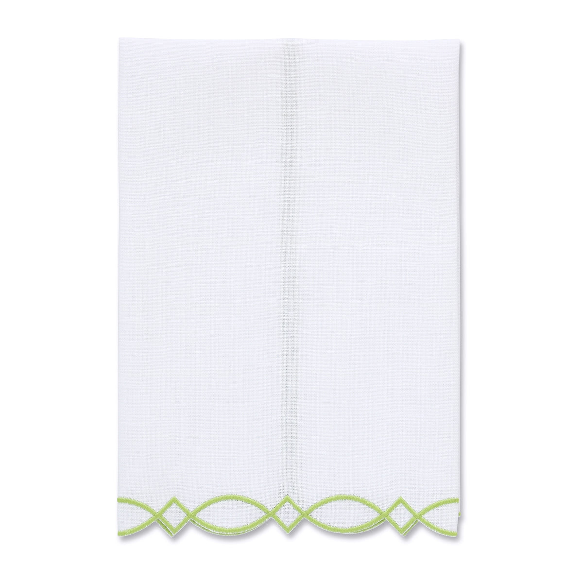 Donna White Linen Guest Towel (each)