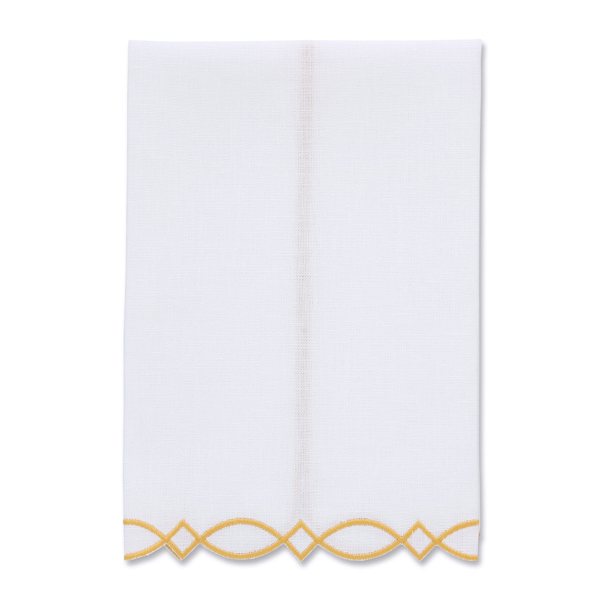 Donna White Linen Guest Towel (each)